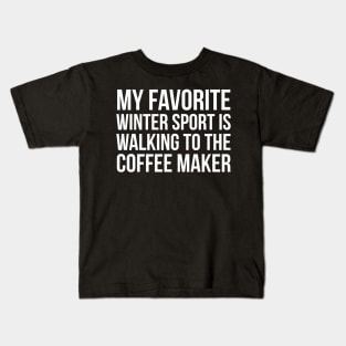 My Favorite Winter Sport Kids T-Shirt